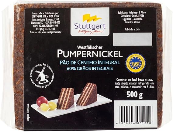 Pão Preto Pumpernickel Original 2