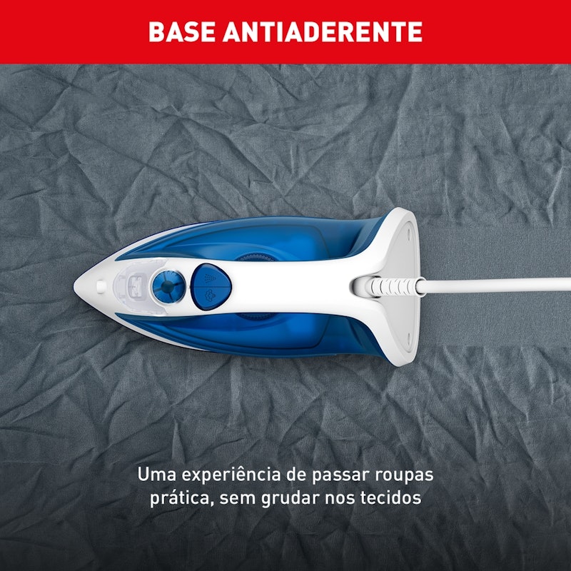 Ferro a Vapor Essentialgliss Azul com Base Antiaderente FEA1 4