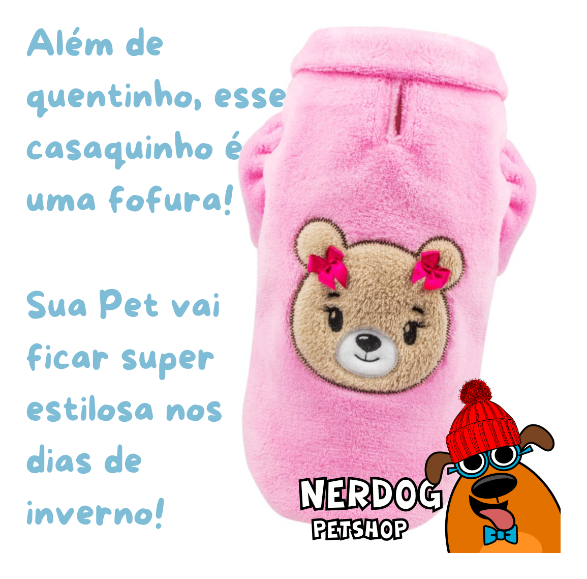 Casaco Ursa Mascote Pet 4