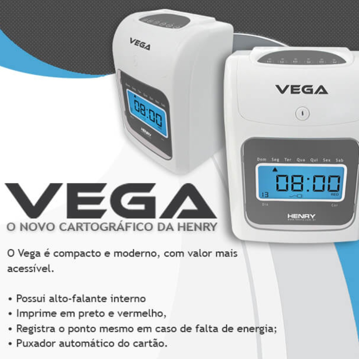 Relógio de Ponto Cartográfico Vega 5
