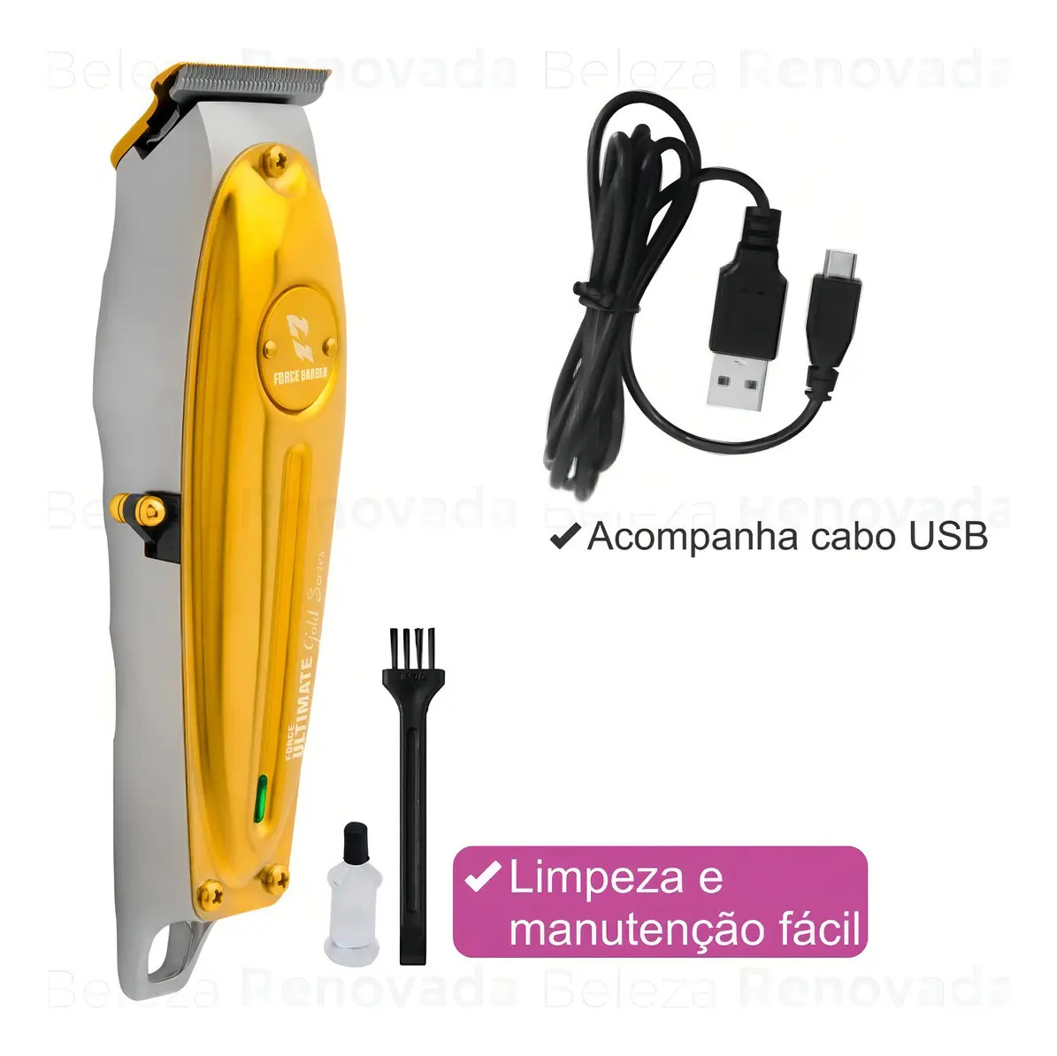 Máquina de Acabamento de Cabelo Profissional Force Ultimate 4