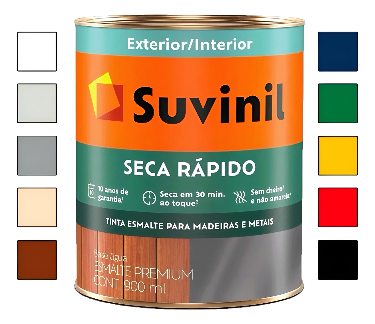 Tinta Esmalte para Madeiras e Metais Seca Rápido  2