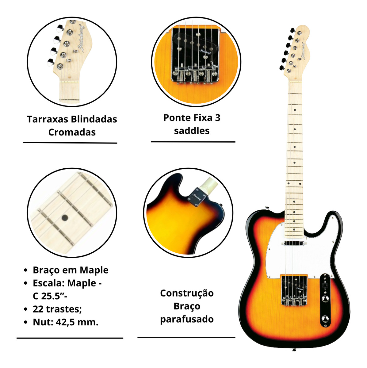 Guitarra Strinberg IV Telecaster 3