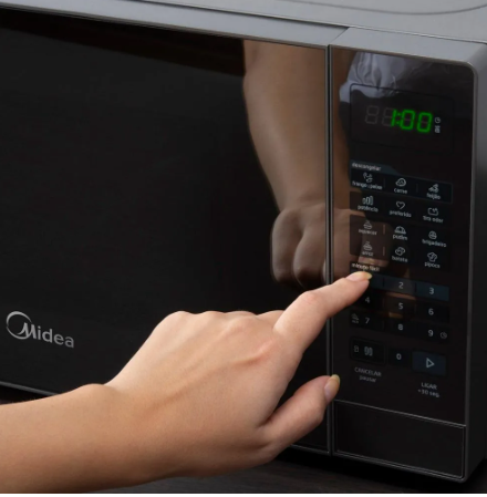Micro-ondas 20 L Prata Porta Espelhada Minuto Fácil 4