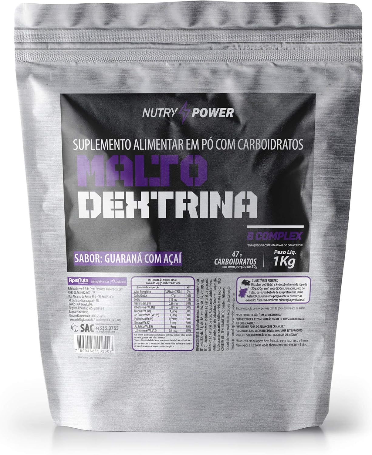 Maltodextrina Nutry Power Apisnutri 1