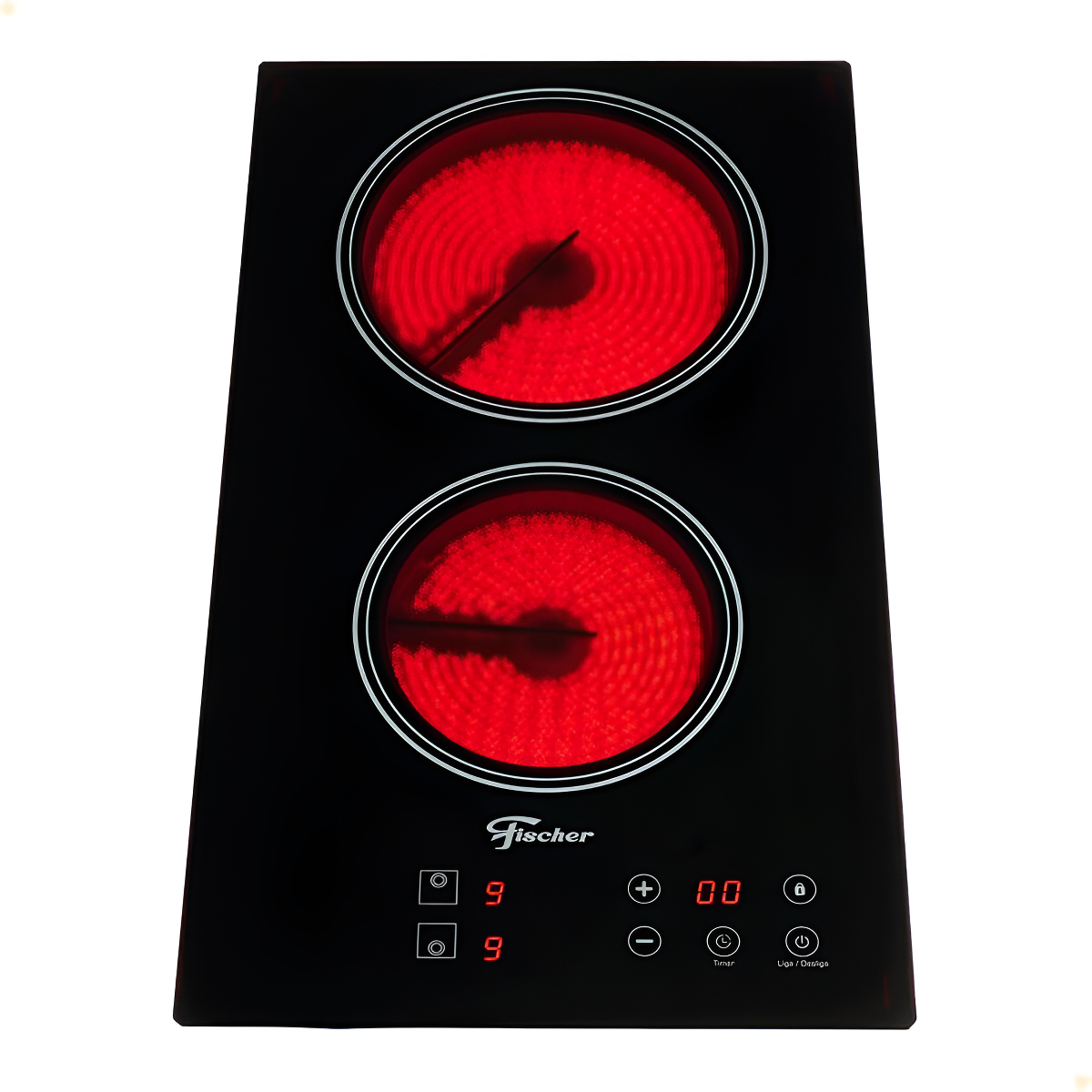 Cooktop Elétrico Fischer 2 Bocas com Touch Screen Vitrocerâmica 1