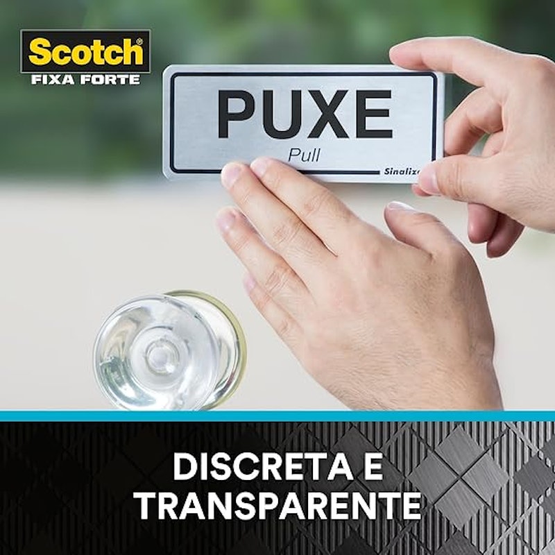 Fita Dupla Face Scotch® Fixa Forte Transparente 19 mm x 2 m 5