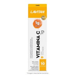 Lavitan Vitamina C Comprimidos Efervescentes Sabor Laranja