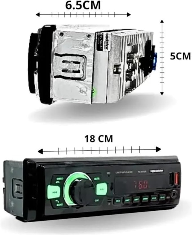 Auto Rádio FM RS-2605BR Plus 5