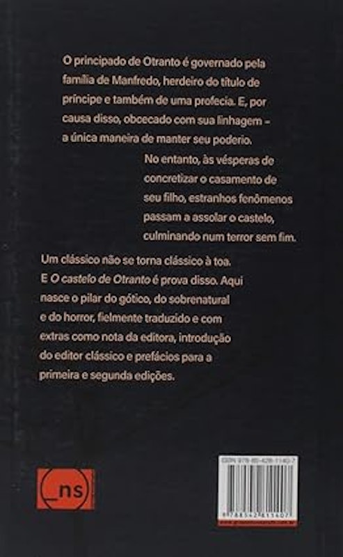 O Castelo de Otranto Nova Edição 2