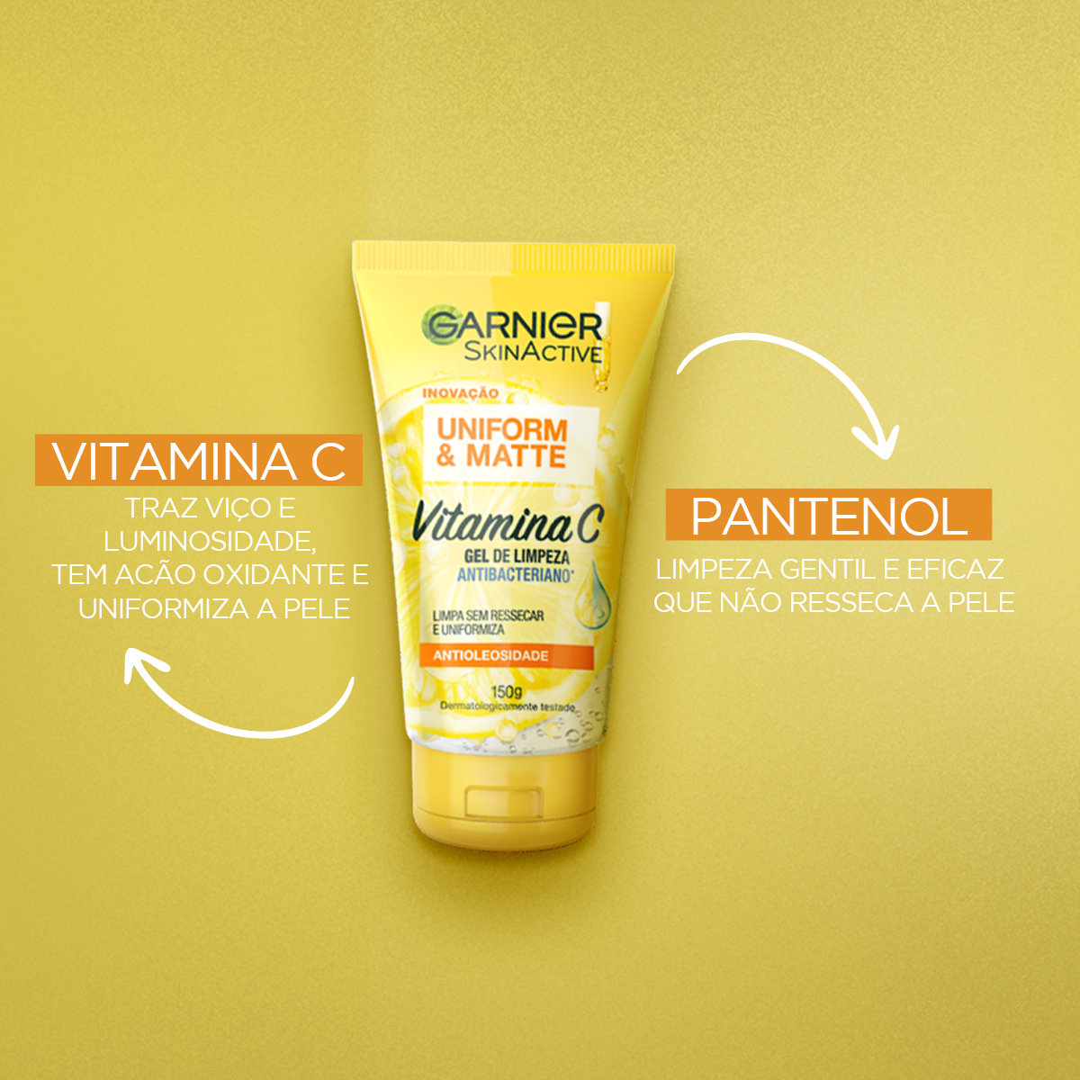 Gel de Limpeza Antibacteriano Garnier Uniforme & Matte 4