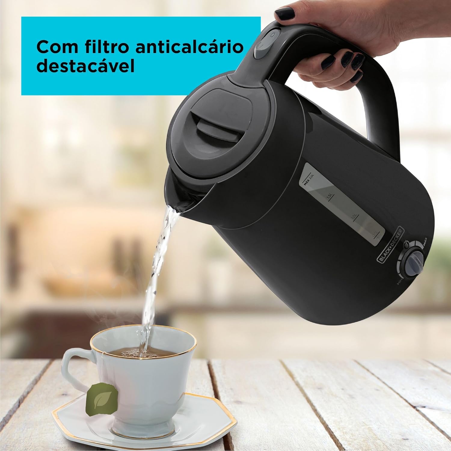 Chaleira Elétrica c/ Seletor de Temperatura 3