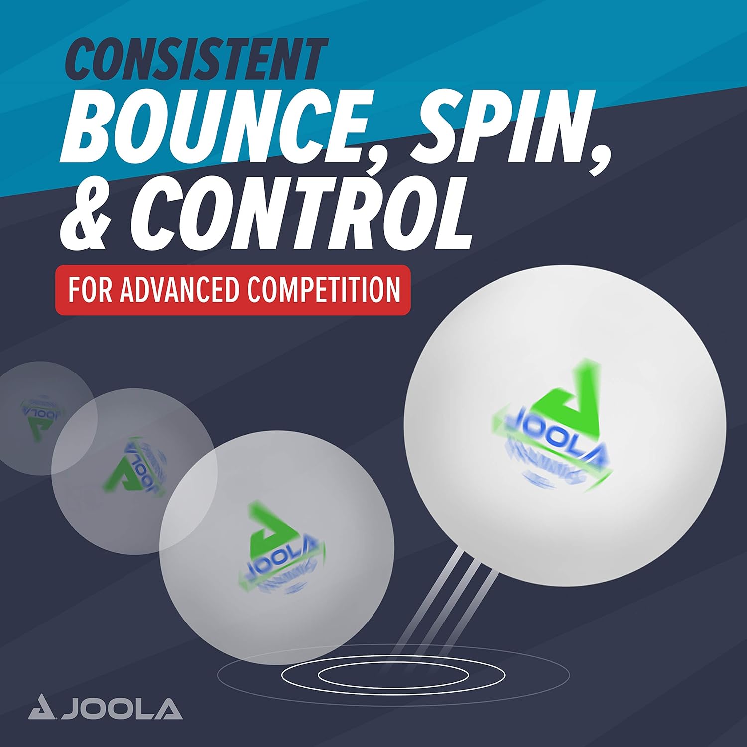Bolas de Tênis de Mesa Joola Advanced ABS 40+ 4