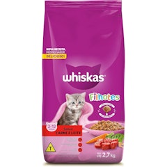 Ração WHISKAS Carne e Leite Gatos Filhotes