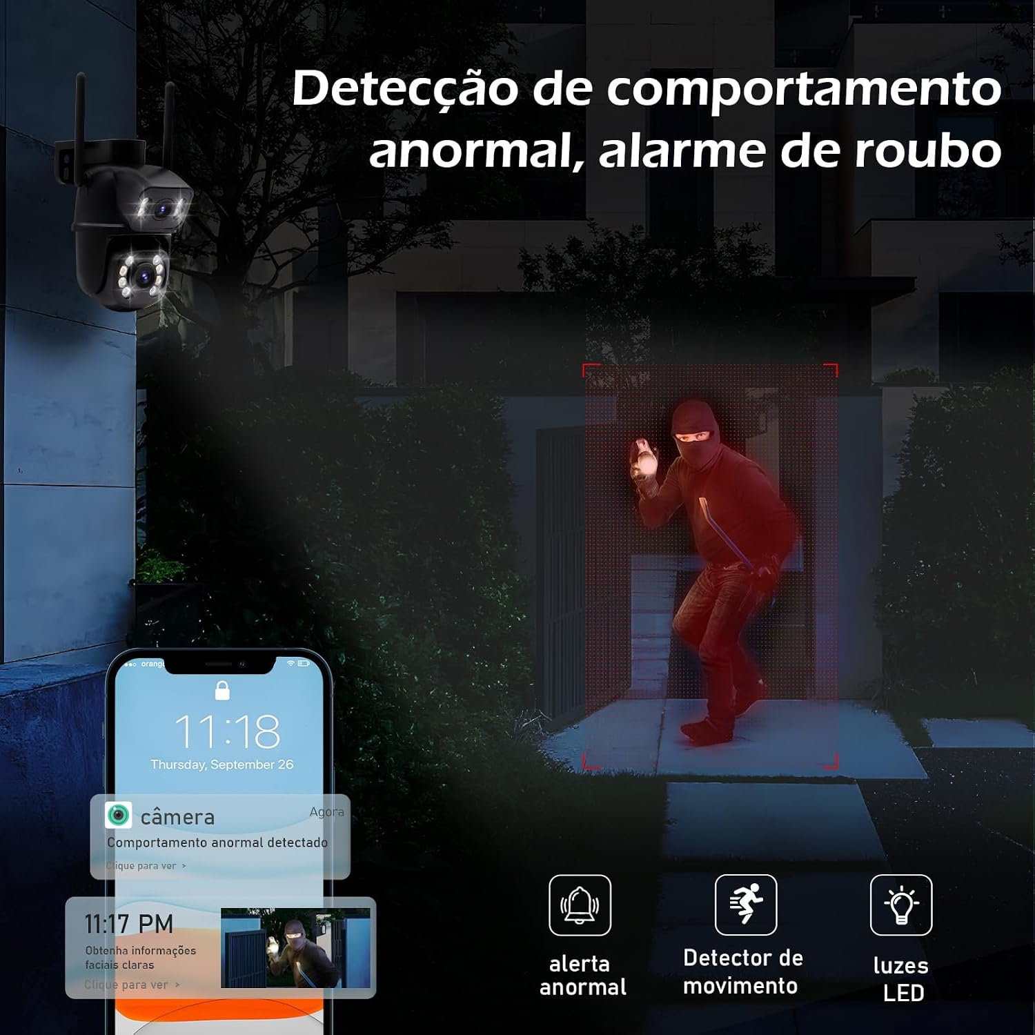 Câmera de Vigilância Wi-Fi Coibeu 3
