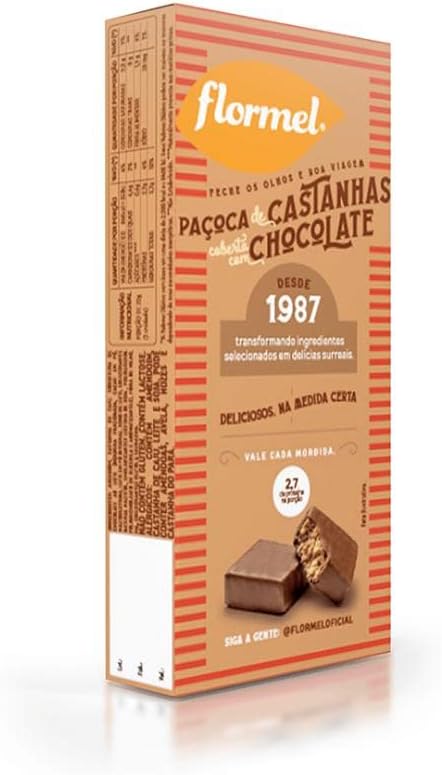 Tablete de Paçoca de Castanhas com Chocolate Zero Açúcar 5