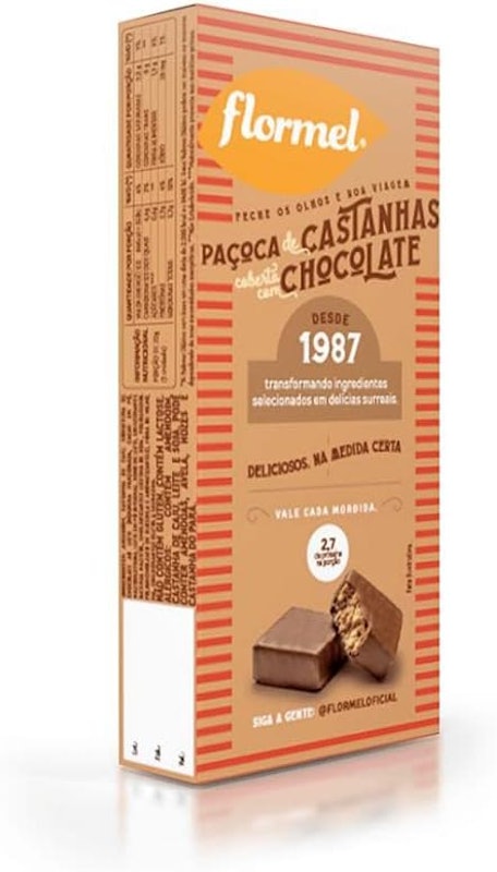 Tablete de Paçoca de Castanhas com Chocolate Zero Açúcar 5