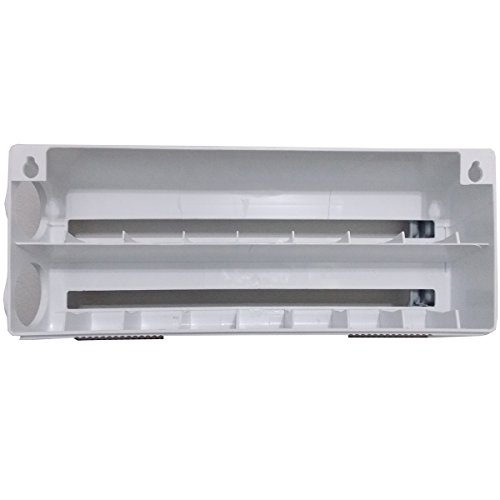 Porta Rolos Maxroll 3 Suportes Papel Toalha Pvc e Alumínio 3
