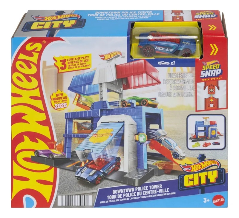 Pista Hot Wheels City Torre de Polícia 3