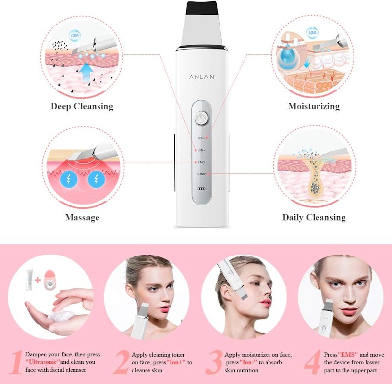 Anlan Ultrasonic Skin Scrubber 4 em 1 3