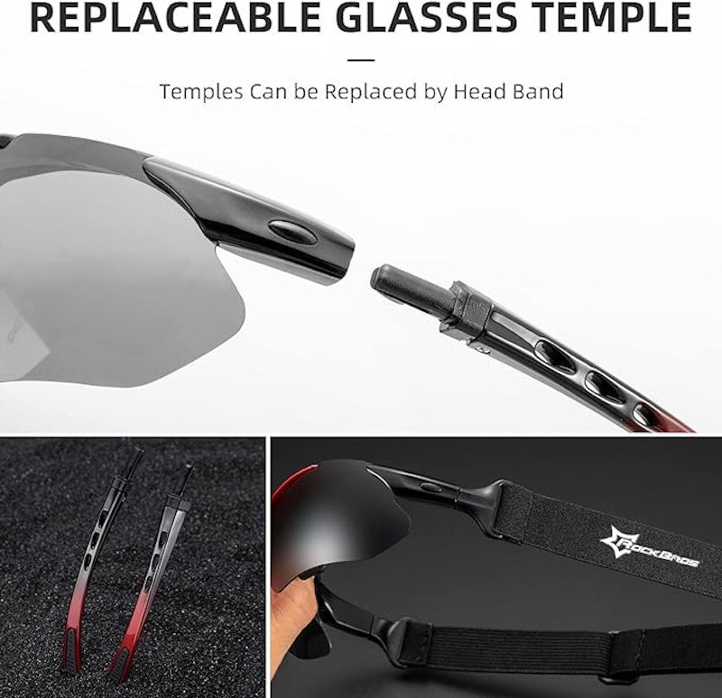 Óculos de Ciclismo 5 Lentes Polarizado Rockbros Cronos 5