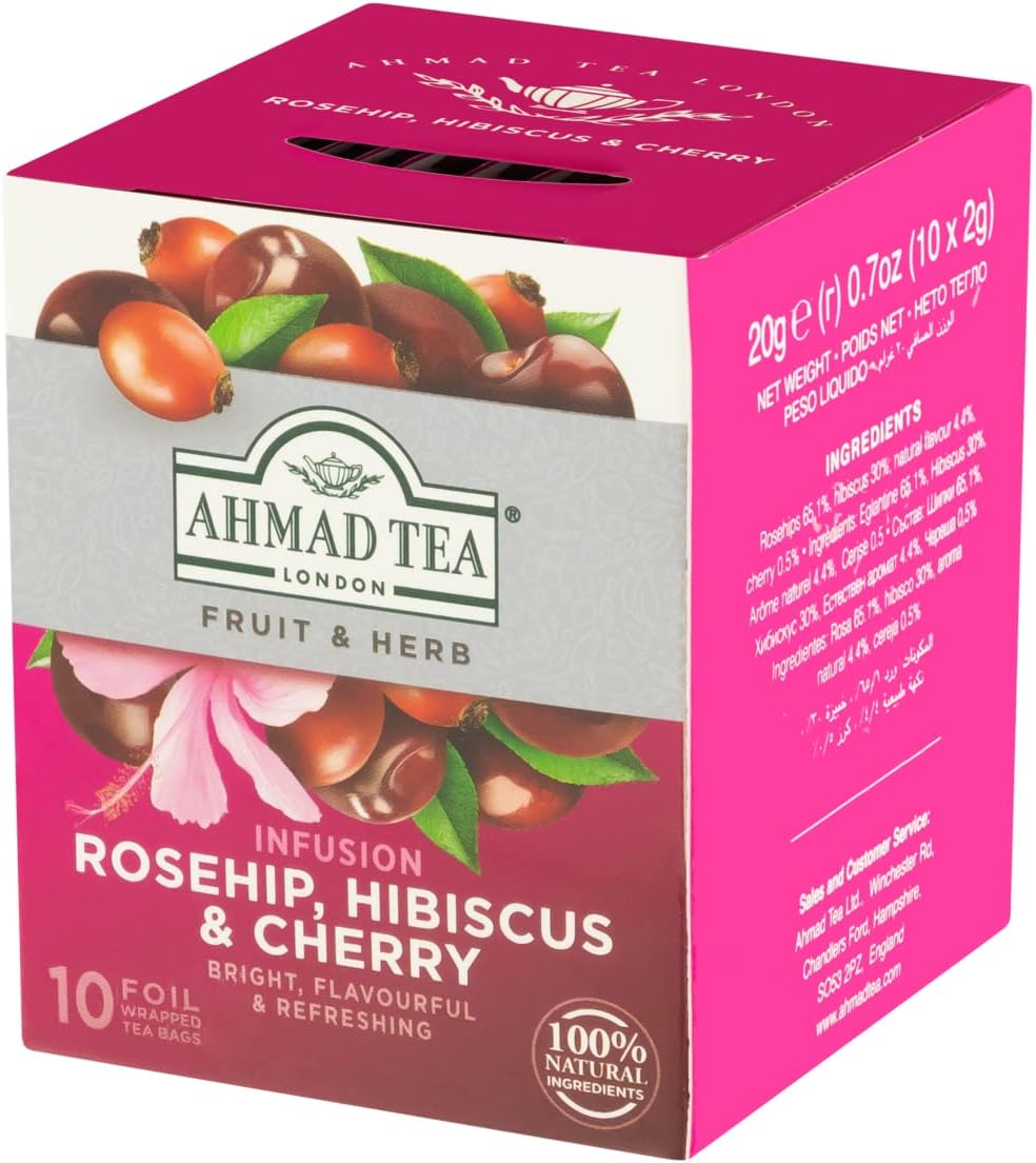 Chá Misto de Rosa Silvestre Hibisco e Cereja 1