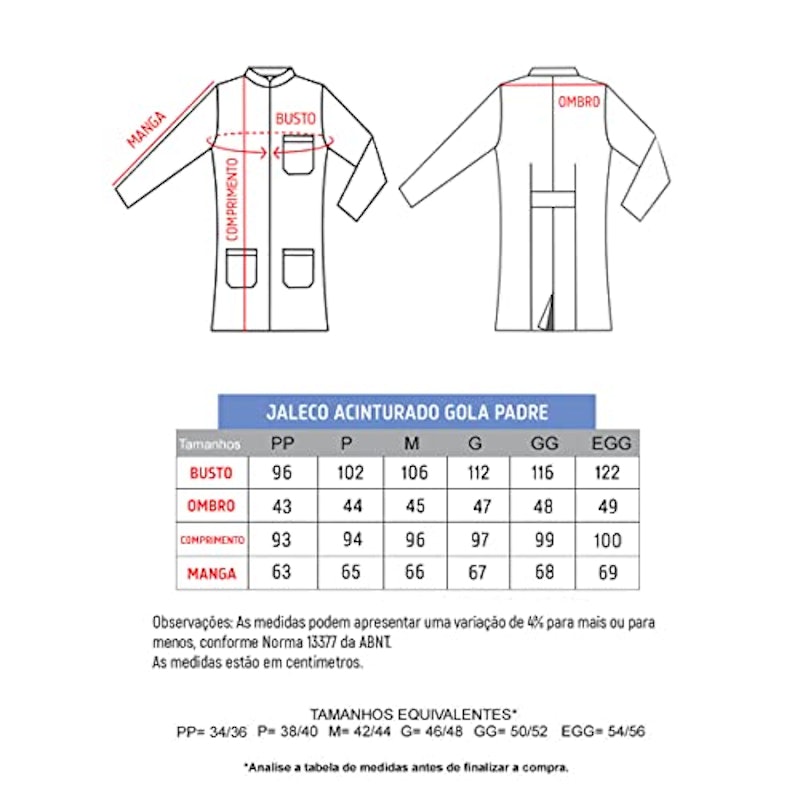 Jaleco Feminino Acinturado com Zíper 4