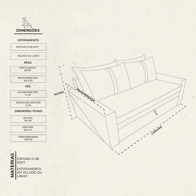 Sofá Cama 2 Lugares Casal Retrátil 3