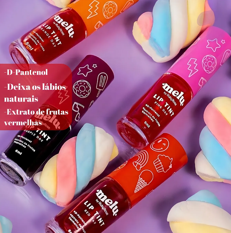 Lip Tint Melu Orange Day 3