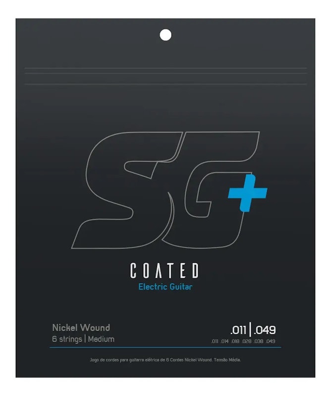 Encordoamento 011 Coated SG Niquel para Guitarra 011-049 1
