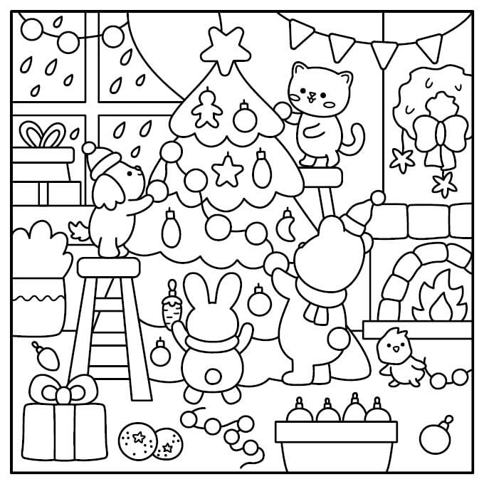 Cozy Time - Para Colorir 3