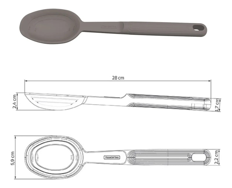 Colher para Servir Tramontina Softta em Silicone 3
