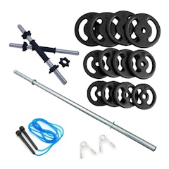 Kit Fitness 40 kg com Corda