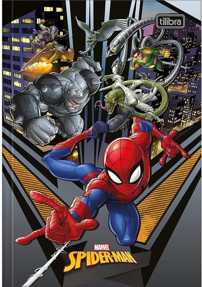 Cadernos Brochura Tilibra Spider-Man - Pacote com 5 4