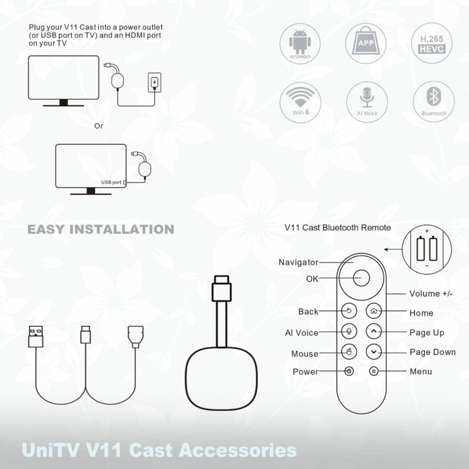 Aparelho Cast Slim UniTV V11 3