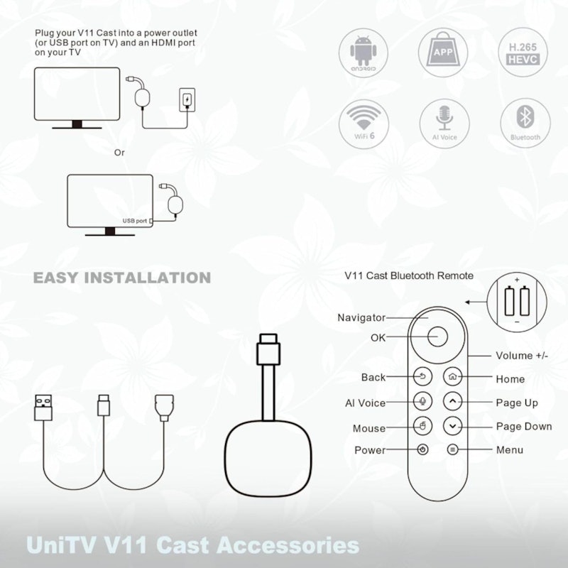 Aparelho Cast Slim UniTV V11 3