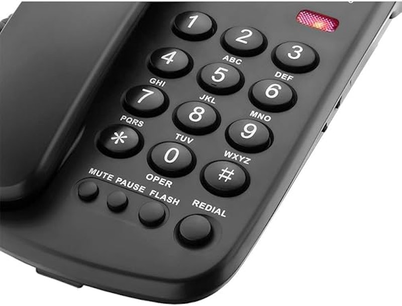 Telefone com Fio e Chave de Bloqueio 3