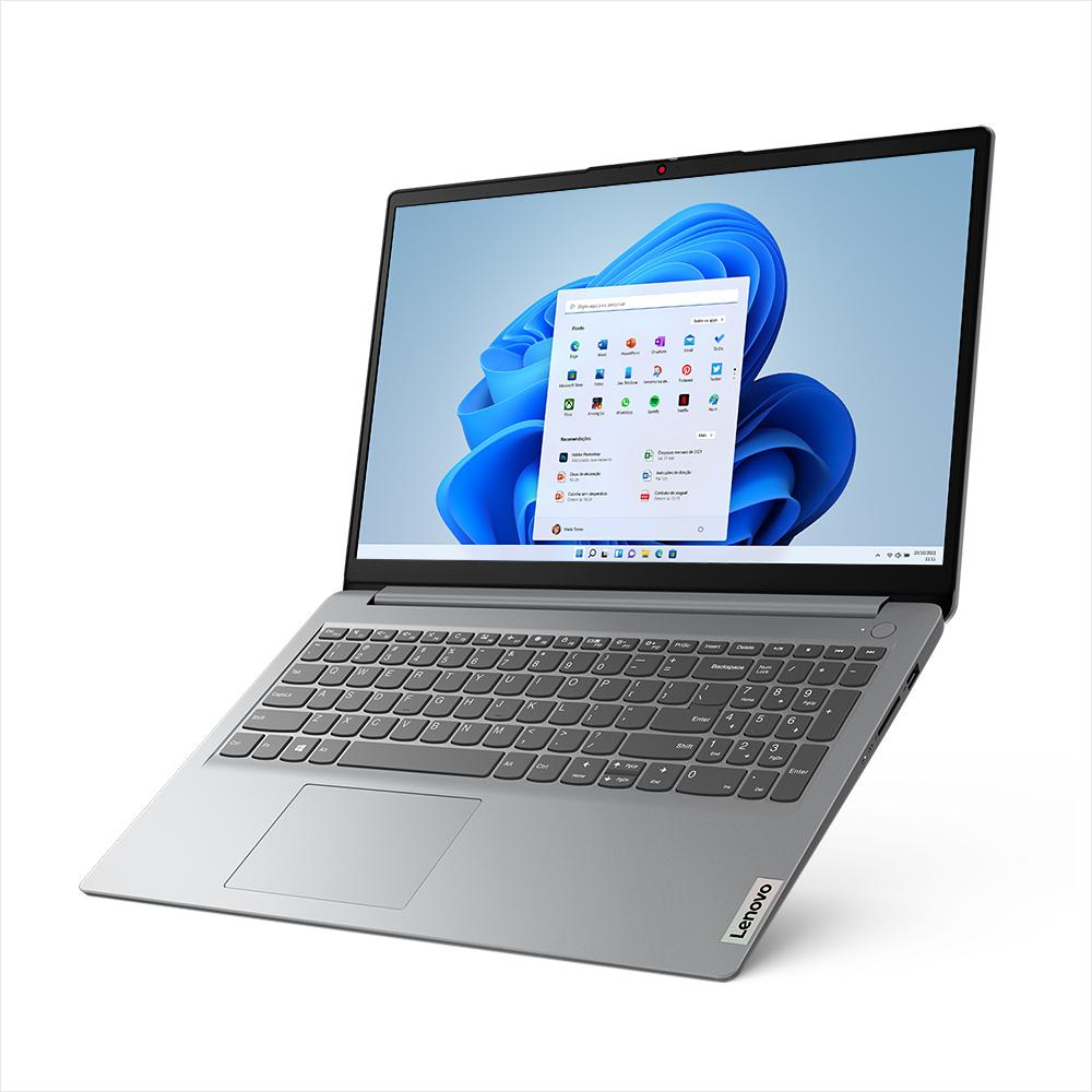 Notebook IdeaPad 1i 15” Intel Core i3-1215U 8 GB 256 GB SSD 3