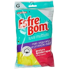 Luva Látex Multiuso Grande Amarela EsfreBom