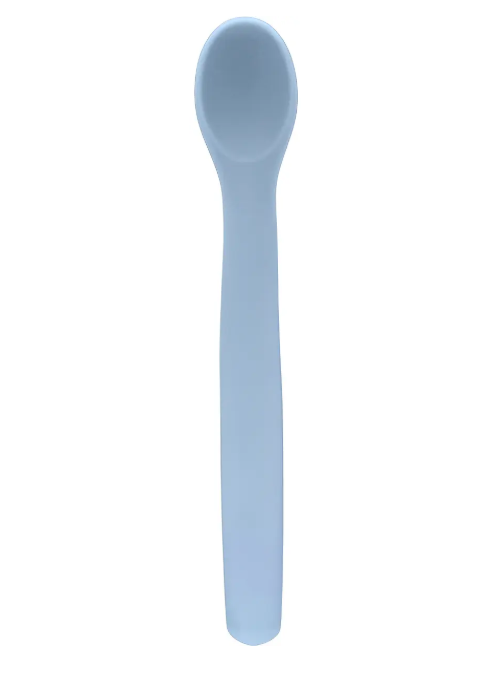 Colher Flexível em Silicone Azul  1