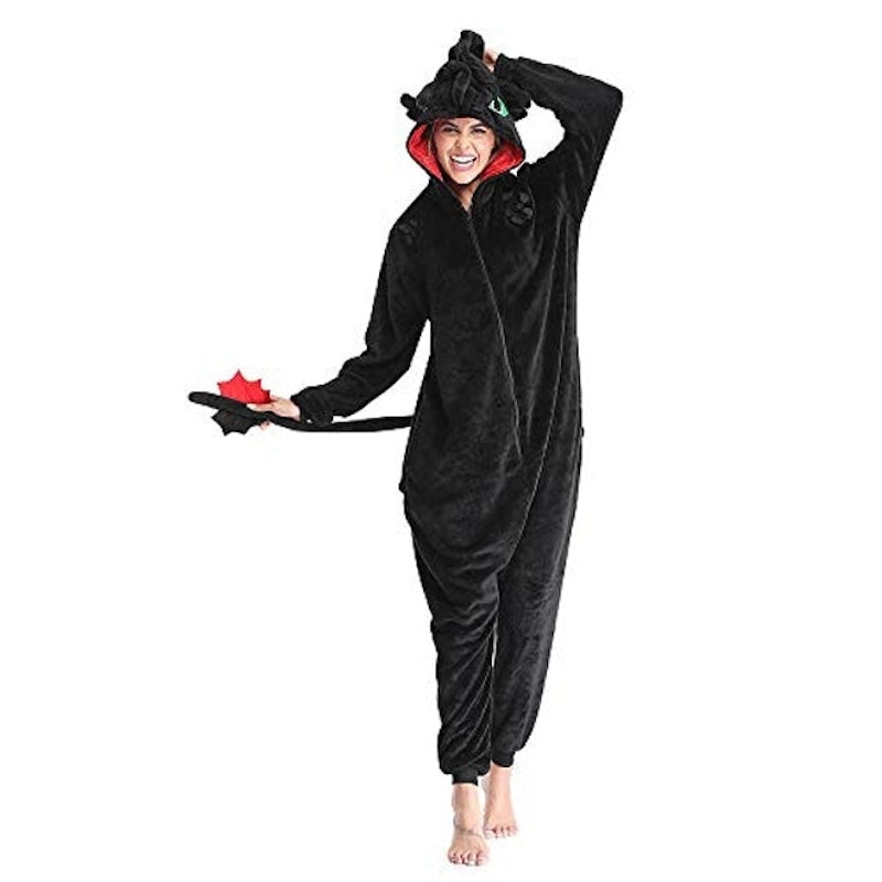 Macacão Kigurumi Dragão Preto 1