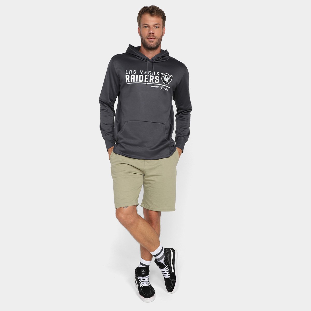 Moletom NFL Las Vegas Raiders Nike com Capuz 4