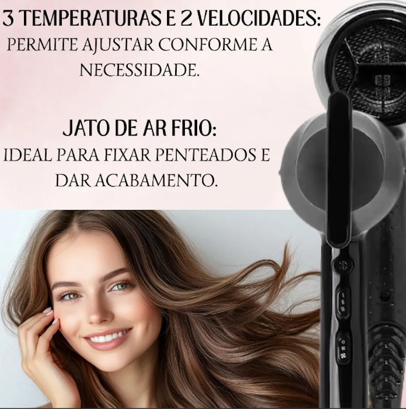 Secador de Cabelo Motor Profissional 4