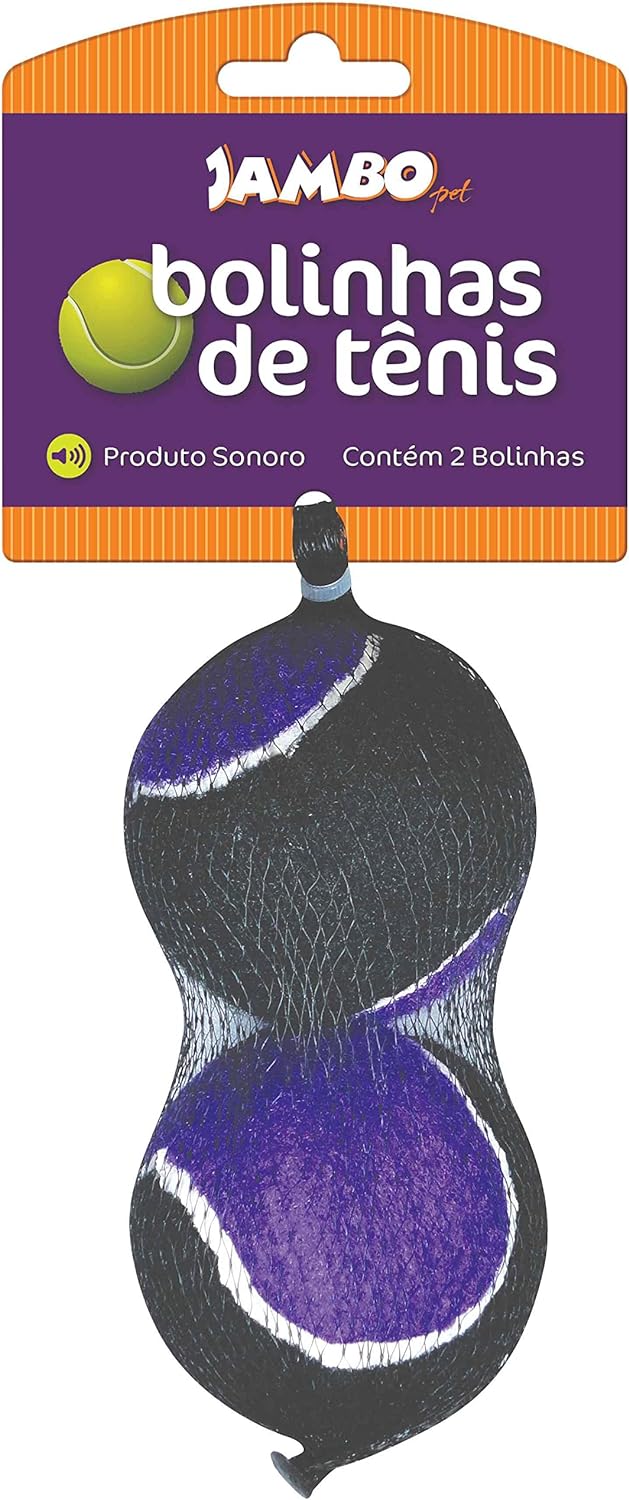 Bola de Tênis Média Preto e Roxo com Som 1