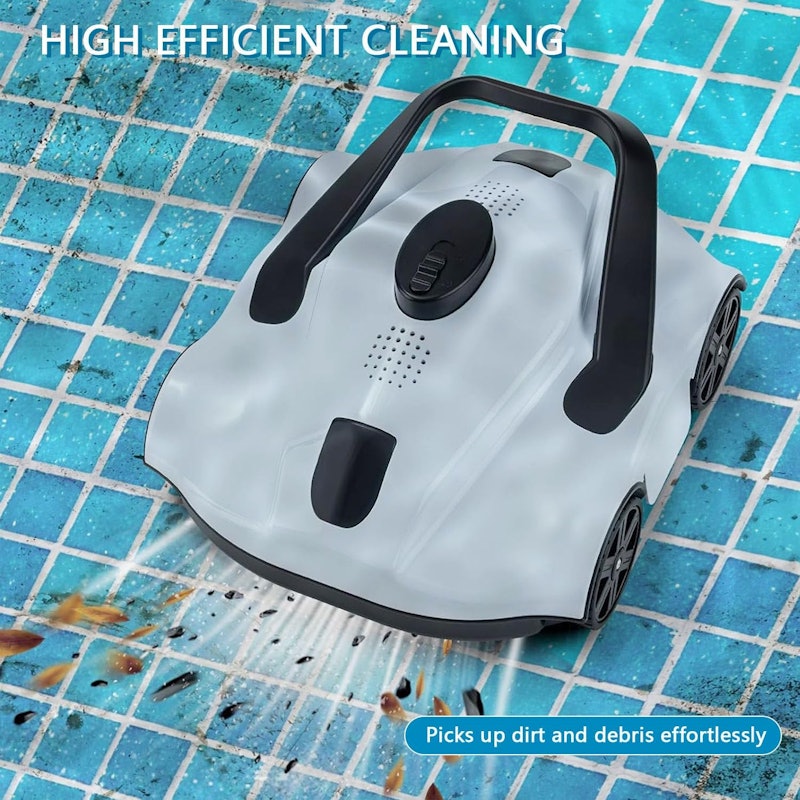 Aspirador de Piscina sem Fio, com Motor Duplo Moupeaktain 5
