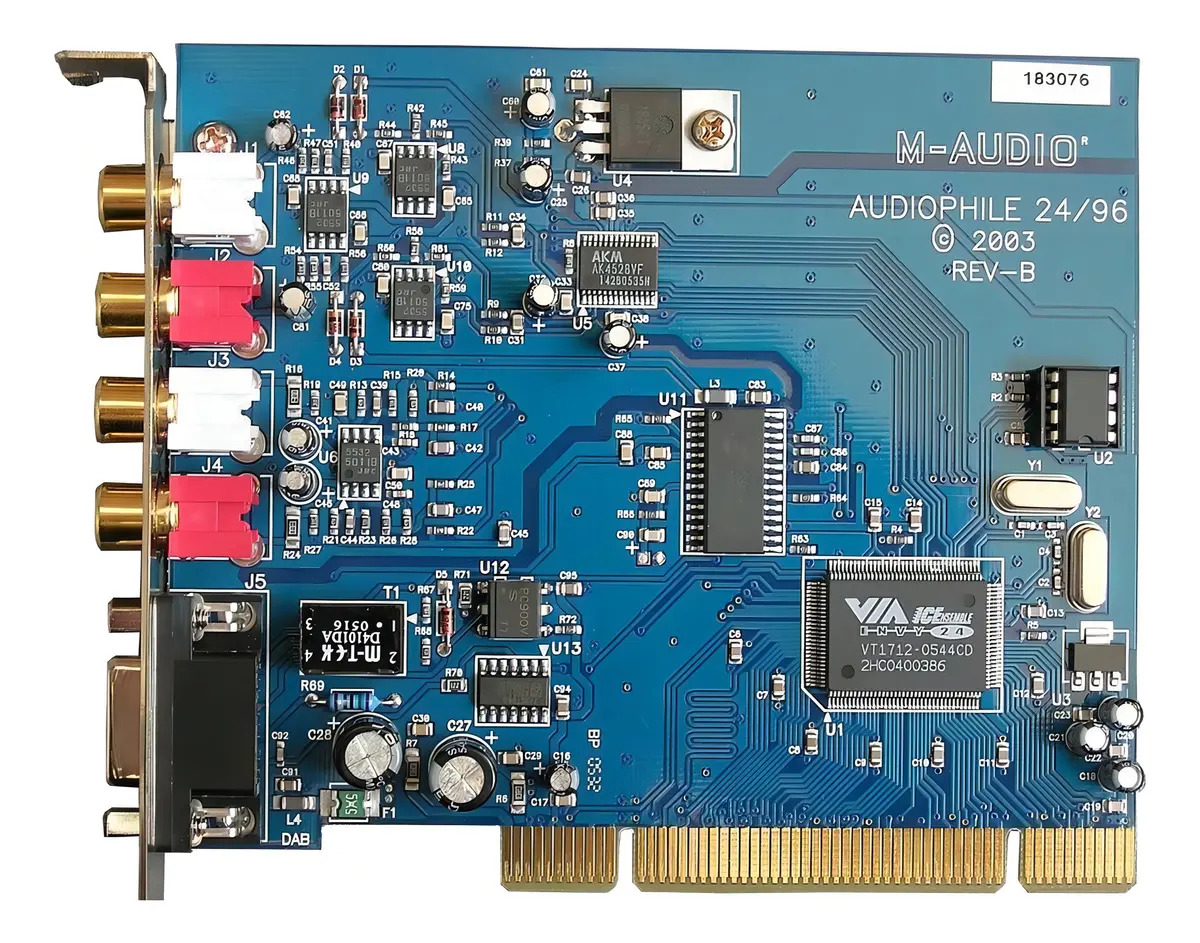 Placa de Som Interna PCI M-Audio Delta Audiophile 2