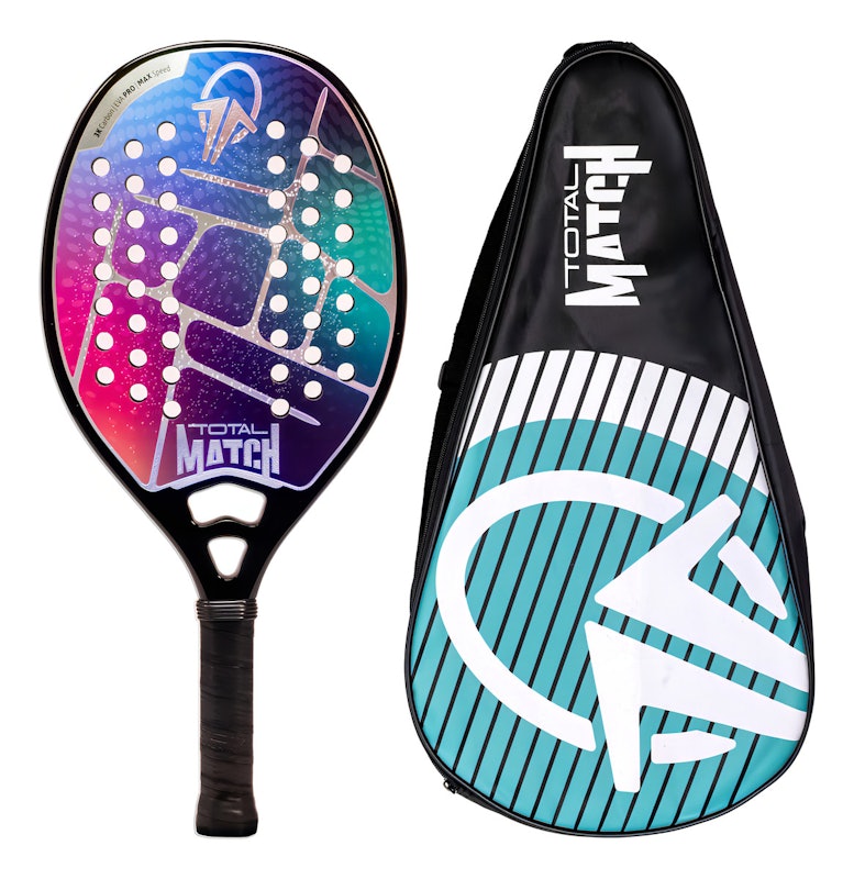 Raquete Beach Tennis Carbono 3K Total Match + Capa 1