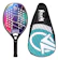 TOTAL BEACH TENNIS Raquete Beach Tennis Carbono 3K Total Match + Capa 1