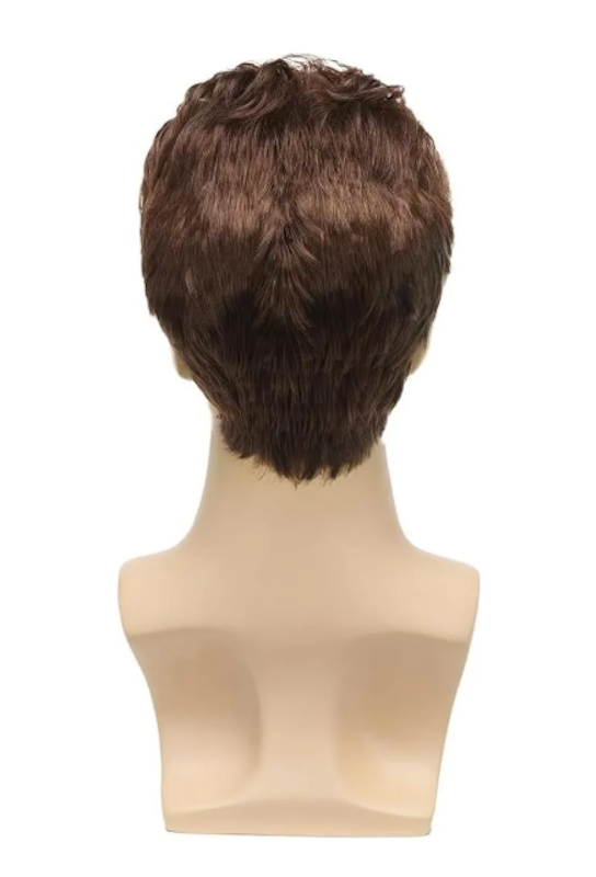 Peruca Masculina Marrom Curta 5