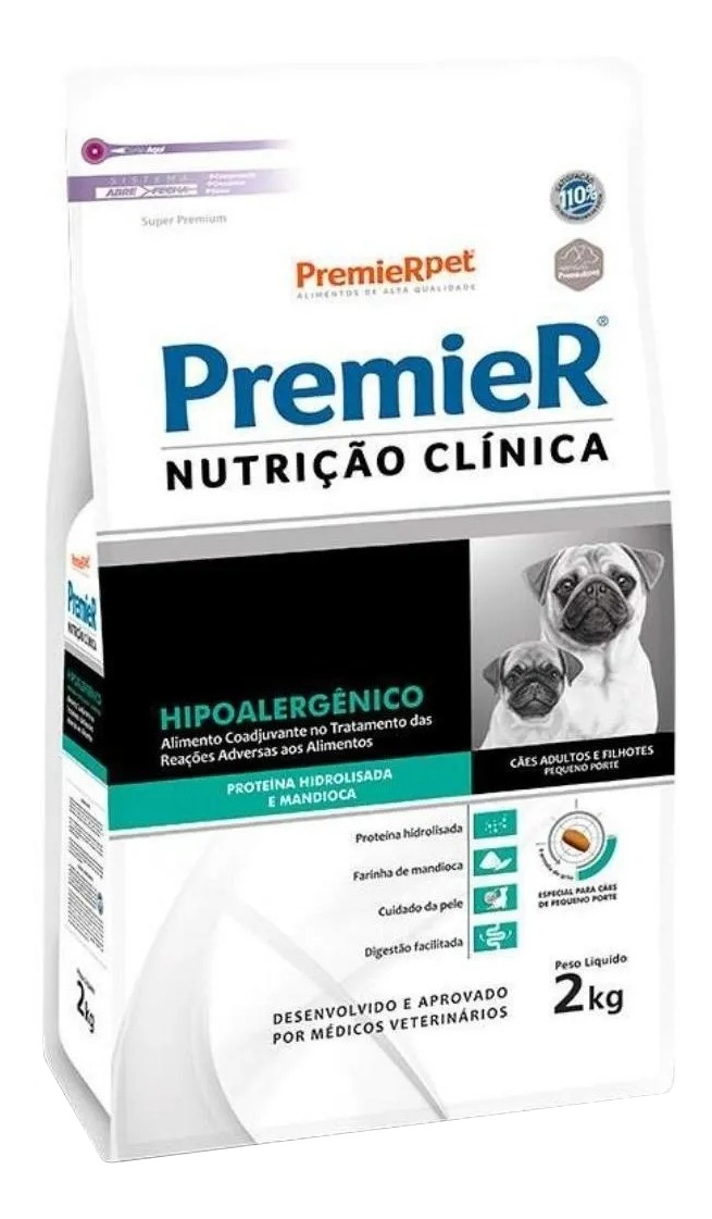 Ração PremieR Nutrição Clínica Cães Adultos Porte Pequeno Hipoalergênico 1